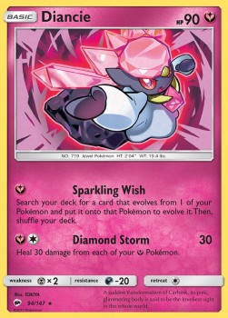 Diancie⁣ - Burning Shadows⁣ (Holo Rare)⁣ [94]