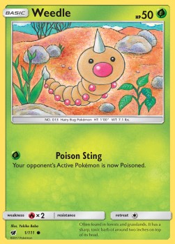 Weedle⁣ - Crimson Invasion⁣ (Common)⁣ [1]