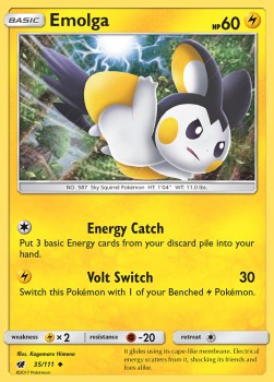 Emolga‚Å£ - Crimson Invasion‚Å£ (Uncommon)‚Å£ [35]