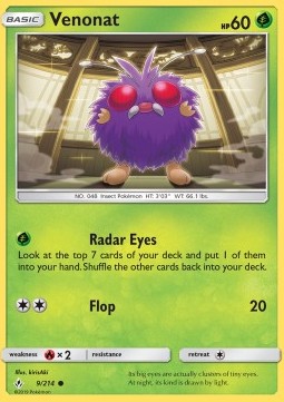 Venonat⁣ - Unbroken Bonds⁣ (Common)⁣ [9]