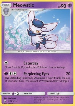 Meowstic⁣ - Unbroken Bonds⁣ (Rare)⁣ [80]
