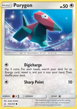 Porygon⁣ - Unbroken Bonds⁣ (Common)⁣ [154]