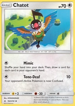 Chatot⁣ - Unbroken Bonds⁣ (Uncommon)⁣ [162]