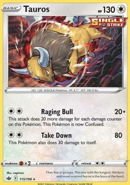 Tauros⁣ - Chilling Reign⁣ (Holo Rare)⁣ [115]