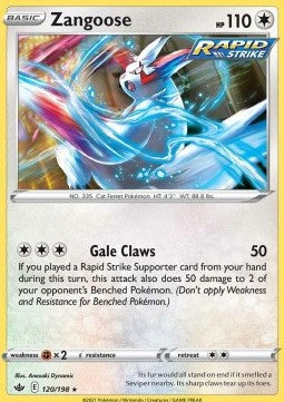 Zangoose⁣ - Chilling Reign⁣ (Rare)⁣ [120]