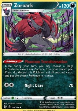 Zoroark⁣ - Evolving Skies⁣ (Holo Rare)⁣ [103]