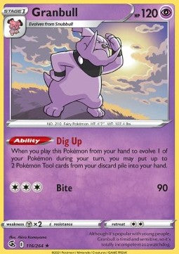 Granbull‚Å£ - Fusion Strike‚Å£ (Rare)‚Å£ [116]