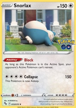 Snorlax⁣ - Pokémon GO⁣ (Holo Rare)⁣ [055]