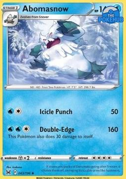 Abomasnow‚Å£ - Lost Origin‚Å£ (Uncommon)‚Å£ [043]