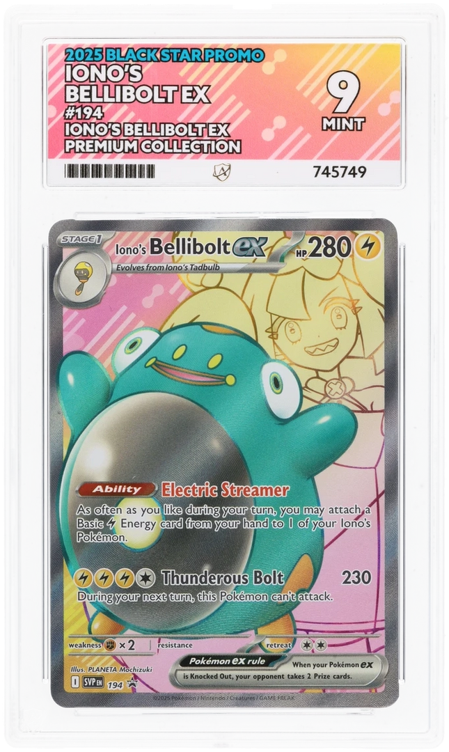 Iono's Bellibolt ex - ACE 9   (Front)