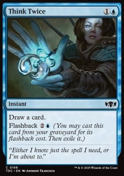 Think Twice⁣ - Commander: Tarkir: Dragonstorm⁣ (Common)⁣ [168]