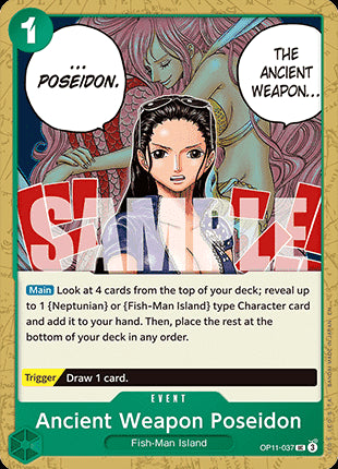 Ancient Weapon Poseidon (OP11-037)⁣ - A Fist of Divine Speed⁣ (Uncommon)⁣ [037]